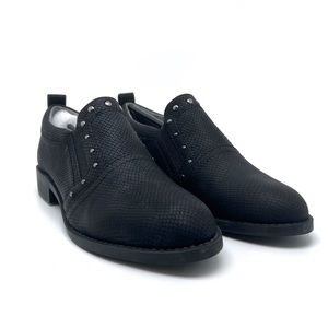 Mootsies Tootsies Slip On Clogs Womens Kira Faux Leather Black Snakeprin…